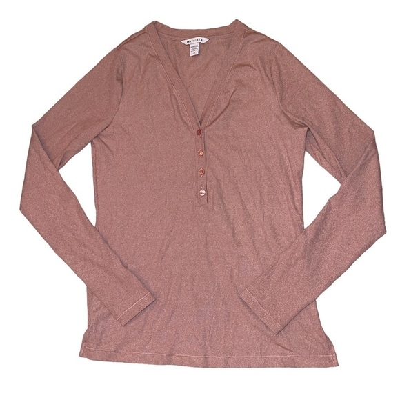 Athleta Tops - Athleta Uptempo Ribbed long sleeve light pink women’s size medium